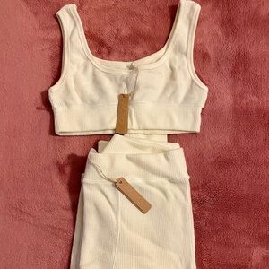 Skims Waffle Knit Lounge Set